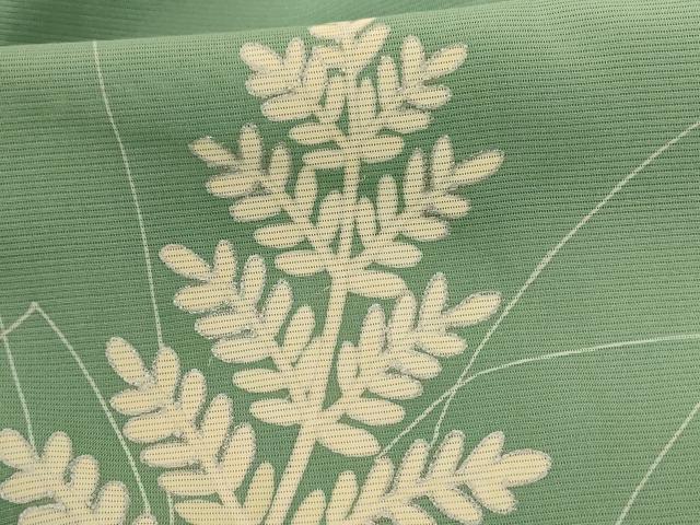 平和屋着物*夏物 訪問着 絽 草木文 銀彩 正絹 逸品 AABG7497jd