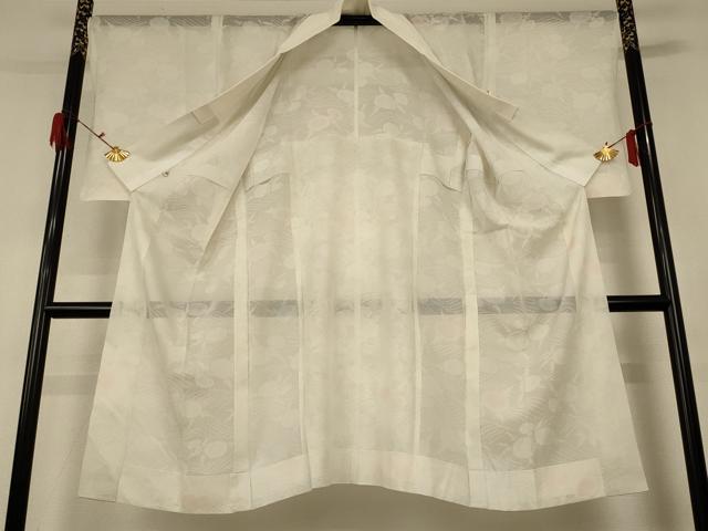 平和屋着物*夏物 長襦袢 草花紋紗 正絹 逸品 AABG7501jd