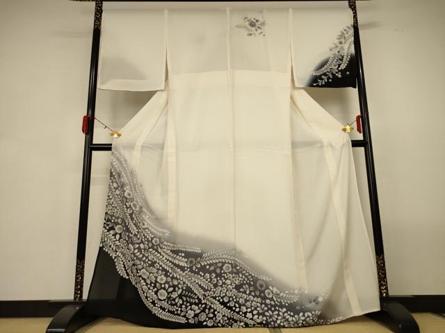 平和屋着物*夏物 訪問着 絽 辻が花 暈し染め 正絹 逸品 AABG7511jd