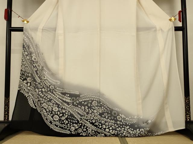 平和屋着物*夏物 訪問着 絽 辻が花 暈し染め 正絹 逸品 AABG7511jd