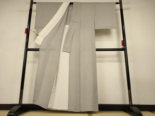 平和屋着物*夏物 小紋 霞文 正絹 逸品 AABG7515jd