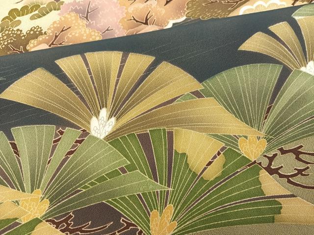 平和屋着物●豪華色留袖 風景松文 正絹 逸品 AABG7521ph