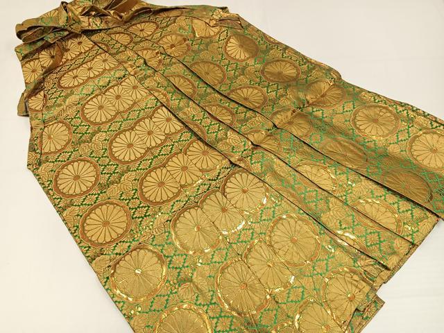 平和屋着物●男性 馬乗り袴 金襴袴 花尽くし 金糸 AABG7548ph