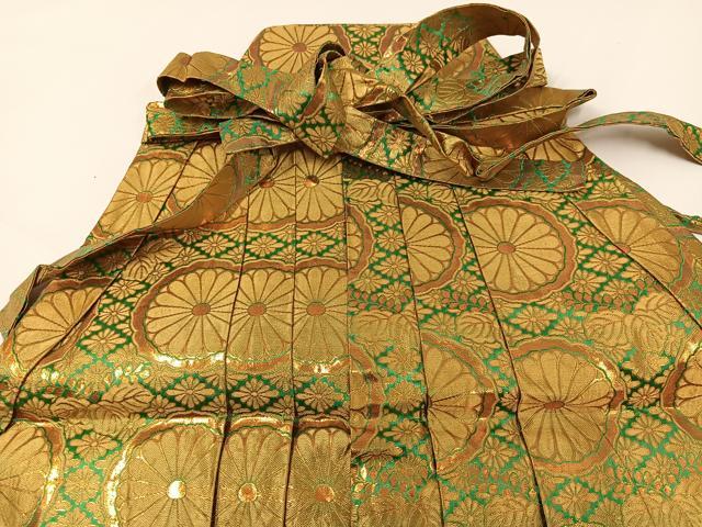 平和屋着物●男性 馬乗り袴 金襴袴 花尽くし 金糸 AABG7548ph