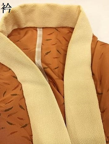 平和屋着物●長襦袢 無双仕立て 唐辛子 正絹 逸品 AABG7574ph