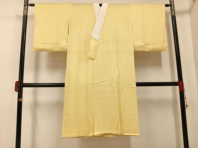 平和屋着物●長襦袢 無双仕立て 鱗地紋 色無地 砥粉色 やまと誂製 正絹 逸品 AABG7575ph