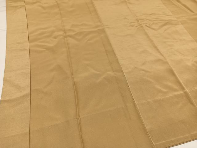 平和屋着物●長襦袢 無双仕立て 色無地 榛色 正絹 逸品 AABG7577ph