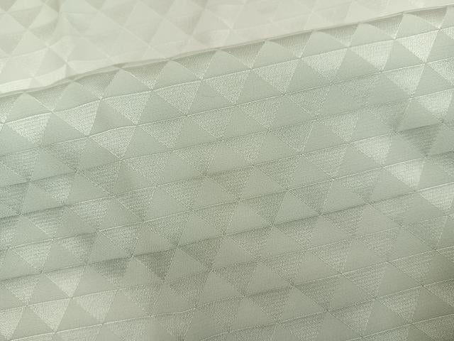 平和屋着物●長襦袢 無双仕立て 鱗地紋 白緑色 正絹 逸品 未使用 AABG7580ph