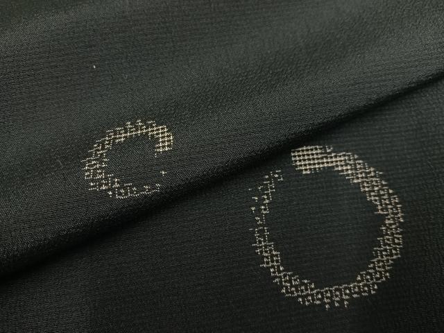 平和屋着物●お召 丸文 正絹 逸品 AABG7586ph