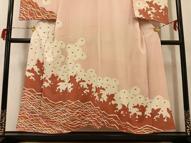 平和屋着物●訪問着 花尽くし 金彩 正絹 逸品 AABG7594ph