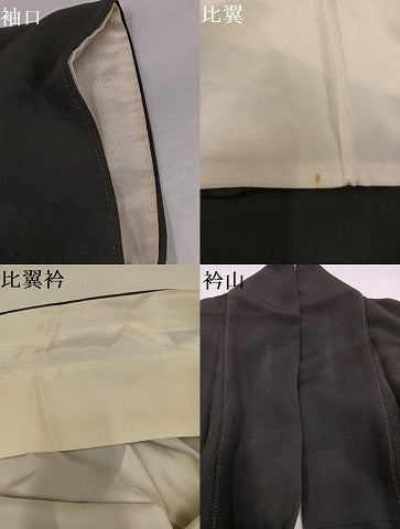 平和屋着物●森青山 黒留袖 松竹梅文 金彩 正絹 逸品 AABG7600ph