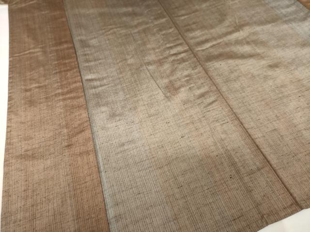 平和屋着物▽上質な紬 単衣 間道 正絹 逸品 AABG7636ck