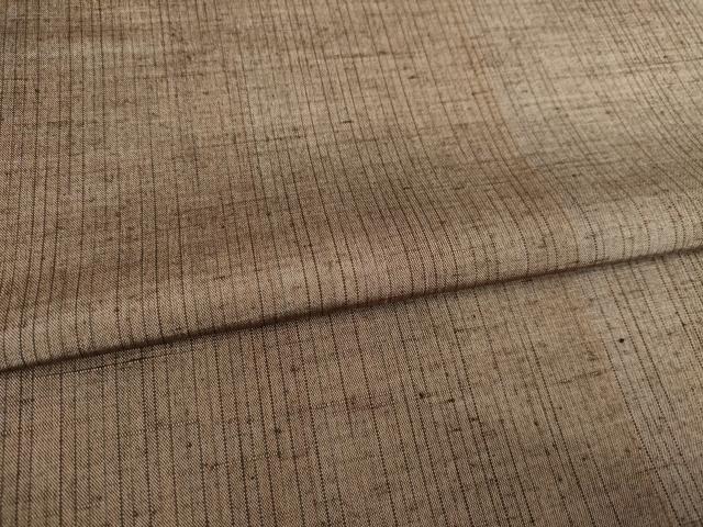 平和屋着物▽上質な紬 単衣 間道 正絹 逸品 AABG7636ck
