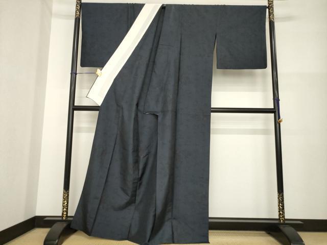 平和屋着物▽本場大島紬 単衣 舞花文 正絹 逸品 AABG7662ck