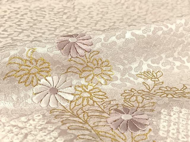平和屋着物▽訪問着 単衣 絞り 刺繍 亀甲花文 金彩 正絹 逸品 AABG7685jh