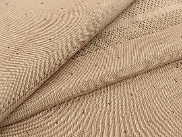 平和屋着物▽上質な紬 単衣 霞文 正絹 逸品 AABG7694jh