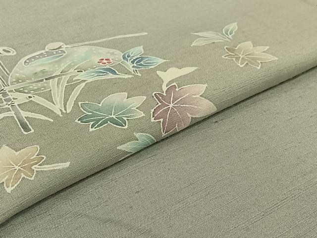 平和屋着物▽訪問着 単衣 作家物 花籬文 正絹 逸品 AABG7730jh