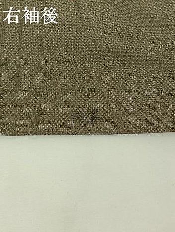 平和屋着物▽上質な紬 単衣 絞り 花唐草文 正絹 逸品 AABG7738jh