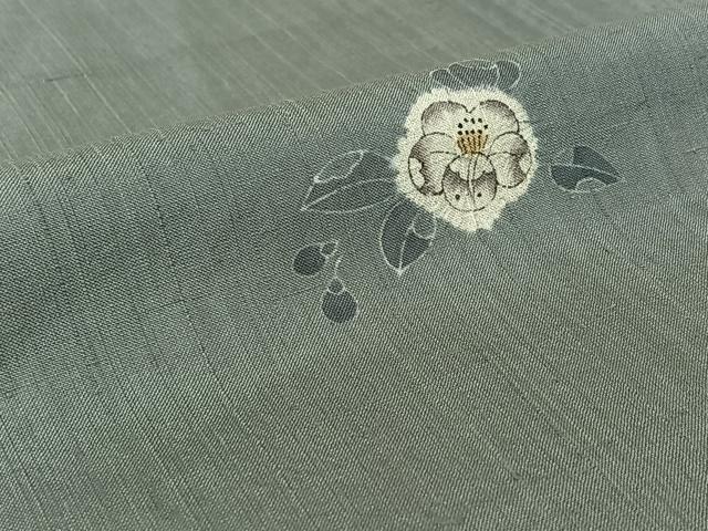 平和屋着物▽上質な紬 単衣 絞り 手描き 辻が花 正絹 逸品 AABG7748jh