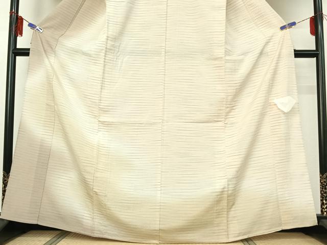 平和屋着物▽本塩沢 やまだ織 訪問着 染色作家 桐村博 単衣 雪の中の布 暈し染め さが美扱い 証紙付き 正絹 逸品 AABG7751jh