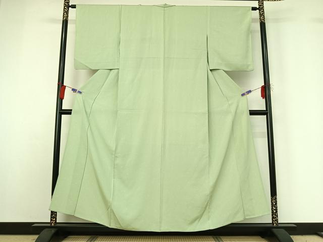 平和屋着物▽上質な小紋 単衣 箔散らし文 正絹 逸品 AABG7791jh