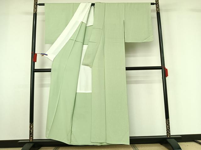 平和屋着物▽上質な小紋 単衣 箔散らし文 正絹 逸品 AABG7791jh