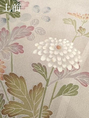 平和屋着物●訪問着 友禅 作家物 枝花文 正絹 逸品 AABG7821cs