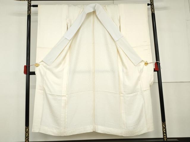 平和屋着物●振袖用長襦袢 無双仕立て 紗綾形地紋 正絹 逸品 AABG7847cs