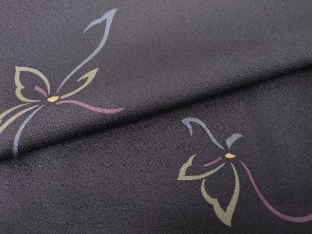 平和屋着物●上質な小紋 舞蝶文 金彩 正絹 逸品 AABG7850cs