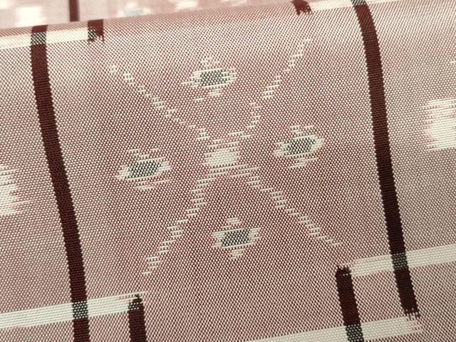 平和屋着物●本場琉球絣 紬 琉球絣文様 正絹 逸品 未使用 AABG7858cs