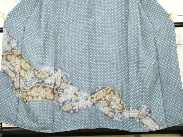 平和屋着物●訪問着 辻が花 絞り 正絹 逸品 未使用 AABG7859cs