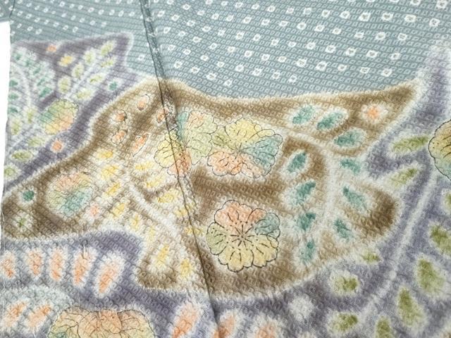 平和屋着物●訪問着 辻が花 絞り 正絹 逸品 未使用 AABG7859cs