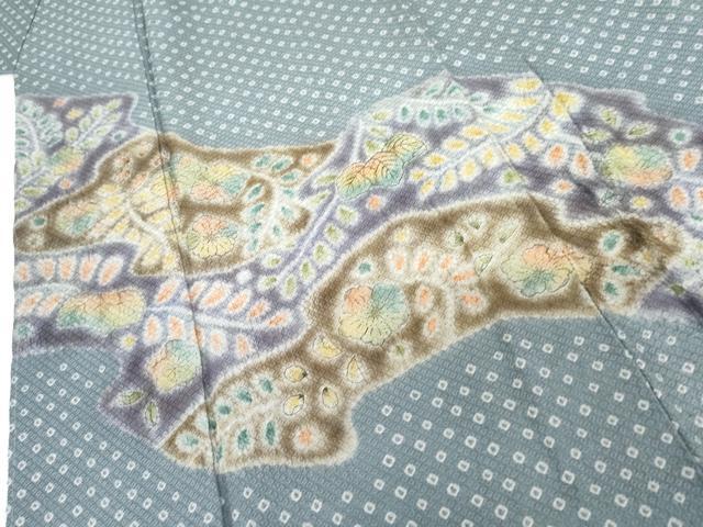 平和屋着物●訪問着 辻が花 絞り 正絹 逸品 未使用 AABG7859cs