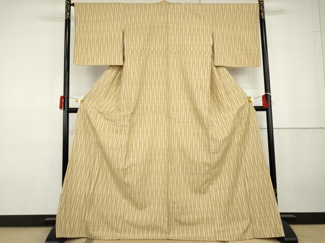 平和屋着物●上質な紬 立涌文 西武百貨店扱い 正絹 逸品 未使用 AABG7863cs