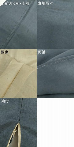平和屋着物●アンティーク 大正ロマン 色留袖 手描き 稲穂に雀 正絹 逸品 AABG7871cs