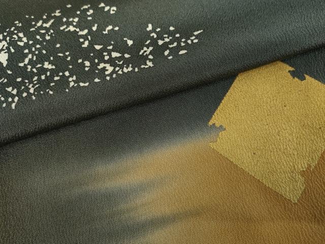平和屋着物●訪問着 破れ色紙文 暈し染め 金彩 正絹 逸品 AABG7873cs