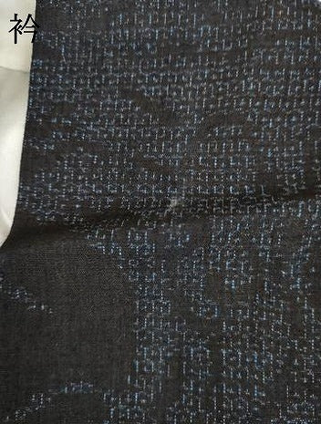 平和屋着物●本場結城紬 重要無形文化財 80亀甲 立波文 正絹 逸品 AABG7901cs