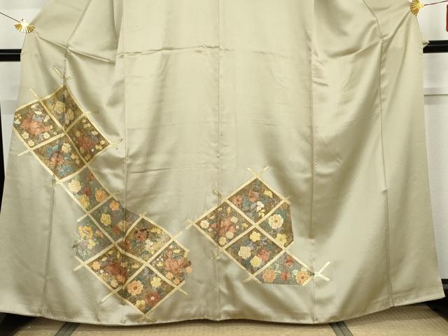 平和屋着物●訪問着 辻が花 鳳凰草花文 金彩 正絹 逸品 AABG7914cs