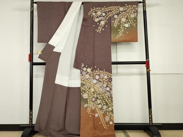 平和屋着物●訪問着 絞り 辻が花 暈し染め 正絹 逸品 AABG8011cs