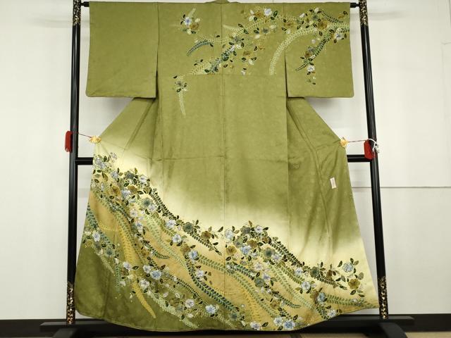 平和屋着物●訪問着 作家物 孝美 辻が花 暈し染め 正絹 逸品 AABG8015cs