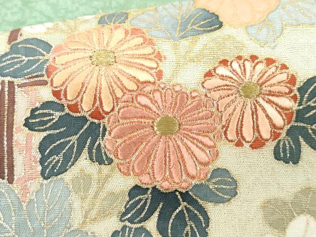 平和屋着物●訪問着 友禅 刺繍 流水松竹梅花文 暈し染め 金糸 金彩 正絹 逸品 未使用 AABG8031cs