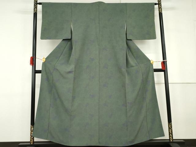 平和屋着物●上質な小紋 瓢箪に花唐草 正絹 逸品 AABG8037cs