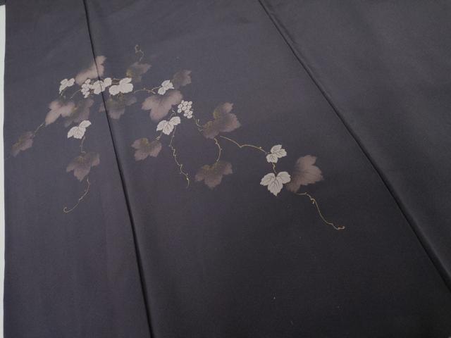 平和屋着物●訪問着 蔦の葉文 金彩 正絹 逸品 未使用 AABG8038cs