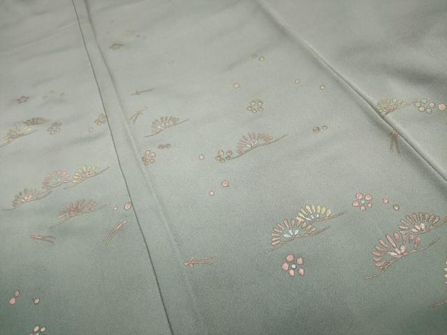 平和屋着物■訪問着 梅松文 暈し染め 金彩 正絹 逸品 AABG8063sx