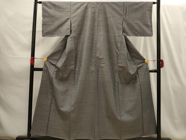 平和屋着物■本場村山大島紬 幾何学文様 正絹 逸品 AABG8073sx