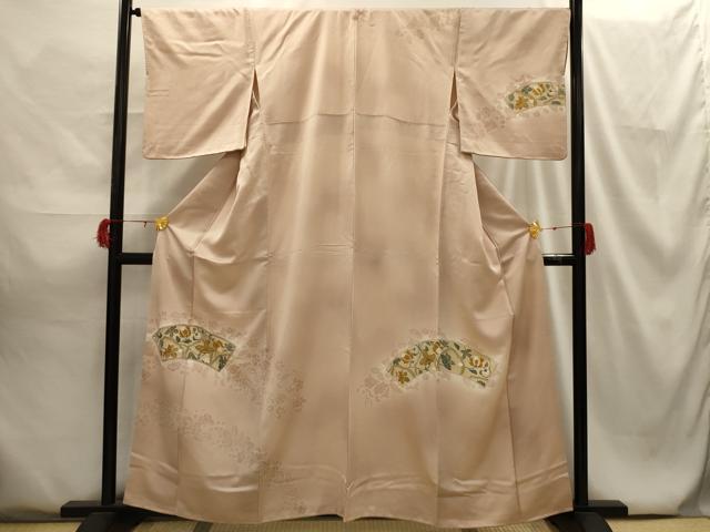 平和屋着物■訪問着 更紗花文 暈し染め 金彩 正絹 逸品 AABG8163sx