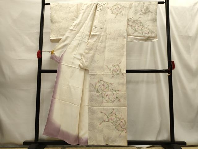 平和屋着物■訪問着 草花丸文 正絹 逸品 AABG8170sx