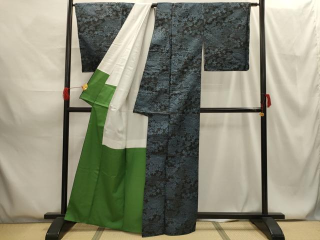 平和屋着物■上質な紬 風景文 正絹 逸品 AABG8174sx