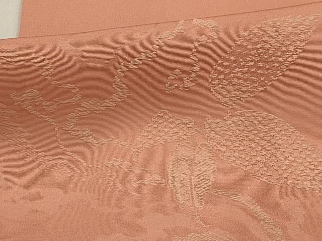 平和屋着物■上質な小紋 流水草花地紋 正絹 逸品 AABG8183sx