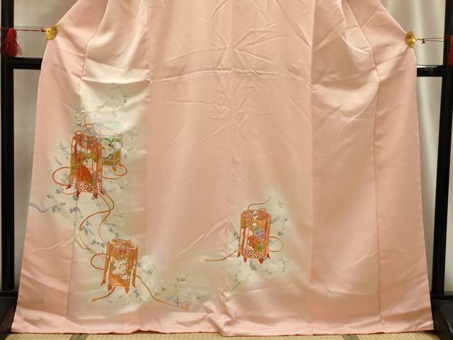平和屋着物■訪問着 刺繍 貝桶花文 暈し染め 金彩 やまと誂製 正絹 逸品 AABG8185sx